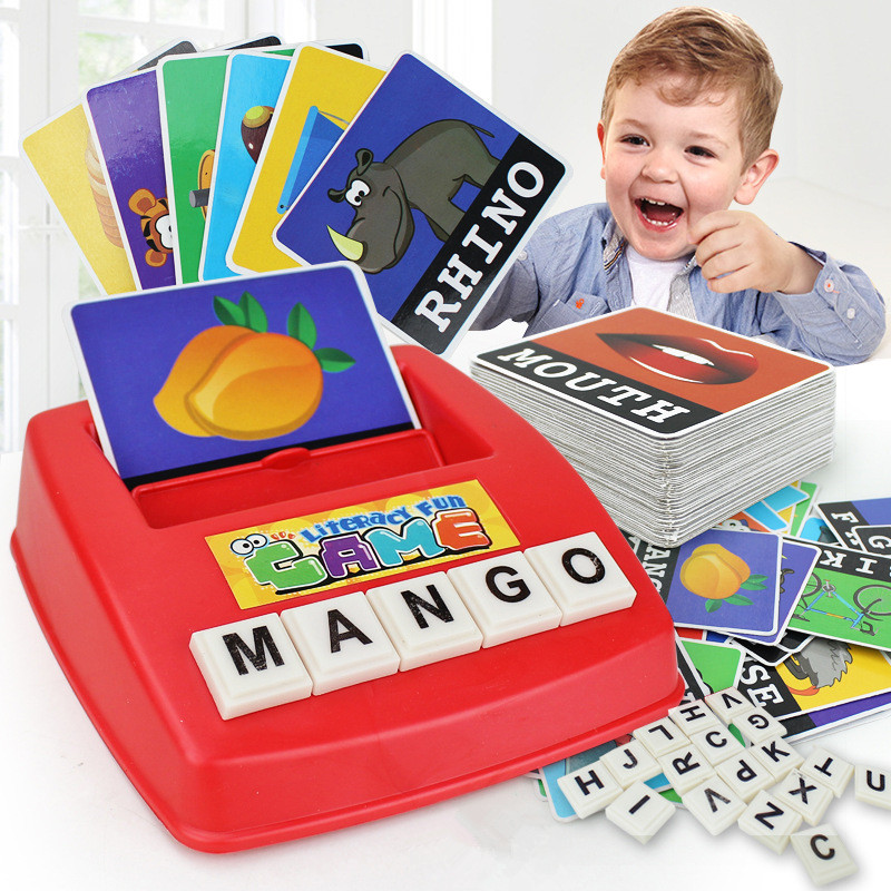 Kids Educational Games Learn English - Baby Spielzeug Englisch Rechtschreibung Alphabet Brief
