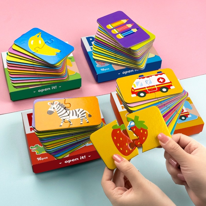 Kids Educational Games Learn English - Montessori-Karten, Lernspielzeug, Buch für Kinder, Lernpuzzles,