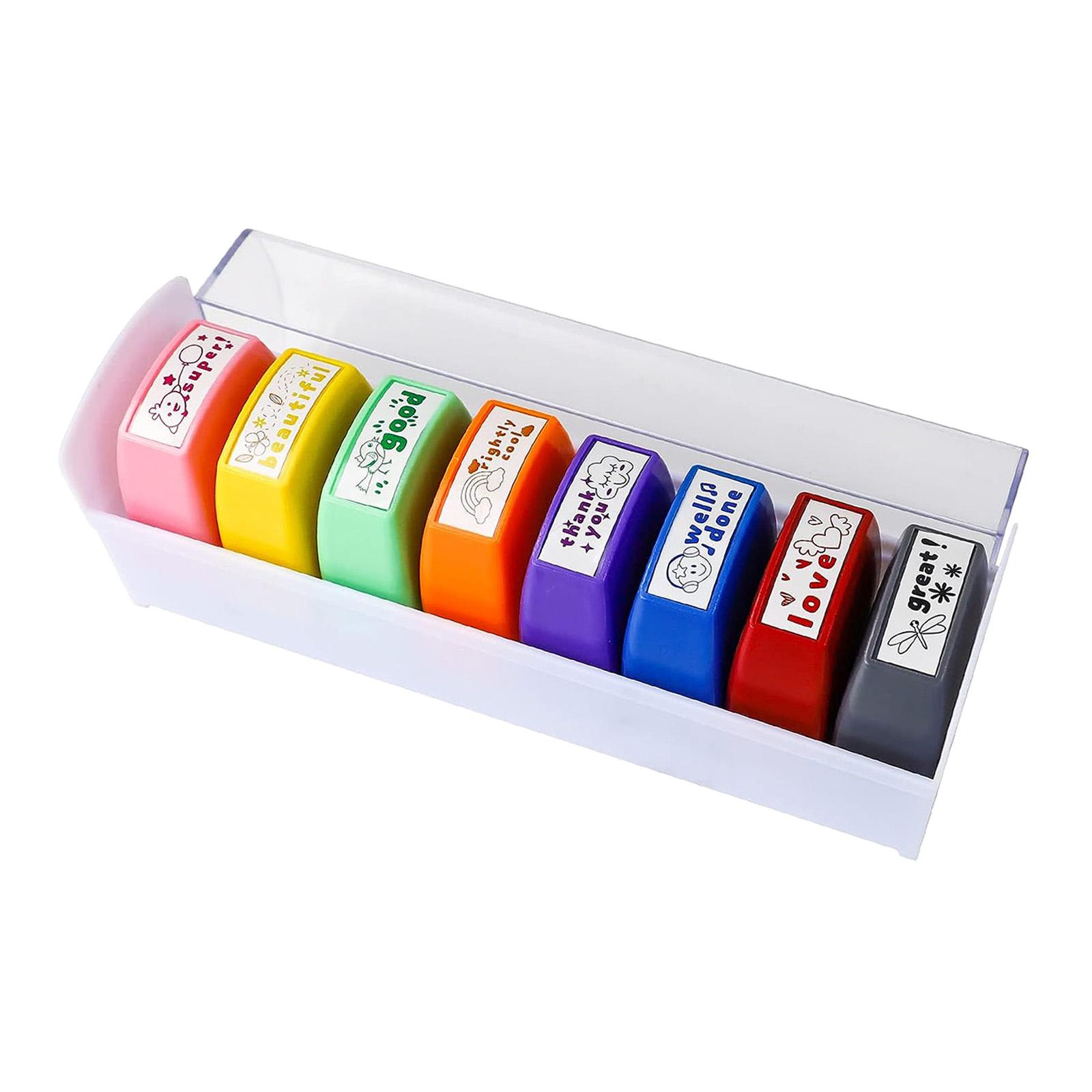 Kids Education Motivation - 8x Lehrer-Stempelset, ermutigende, motivierende Lehrer-Geschenke für