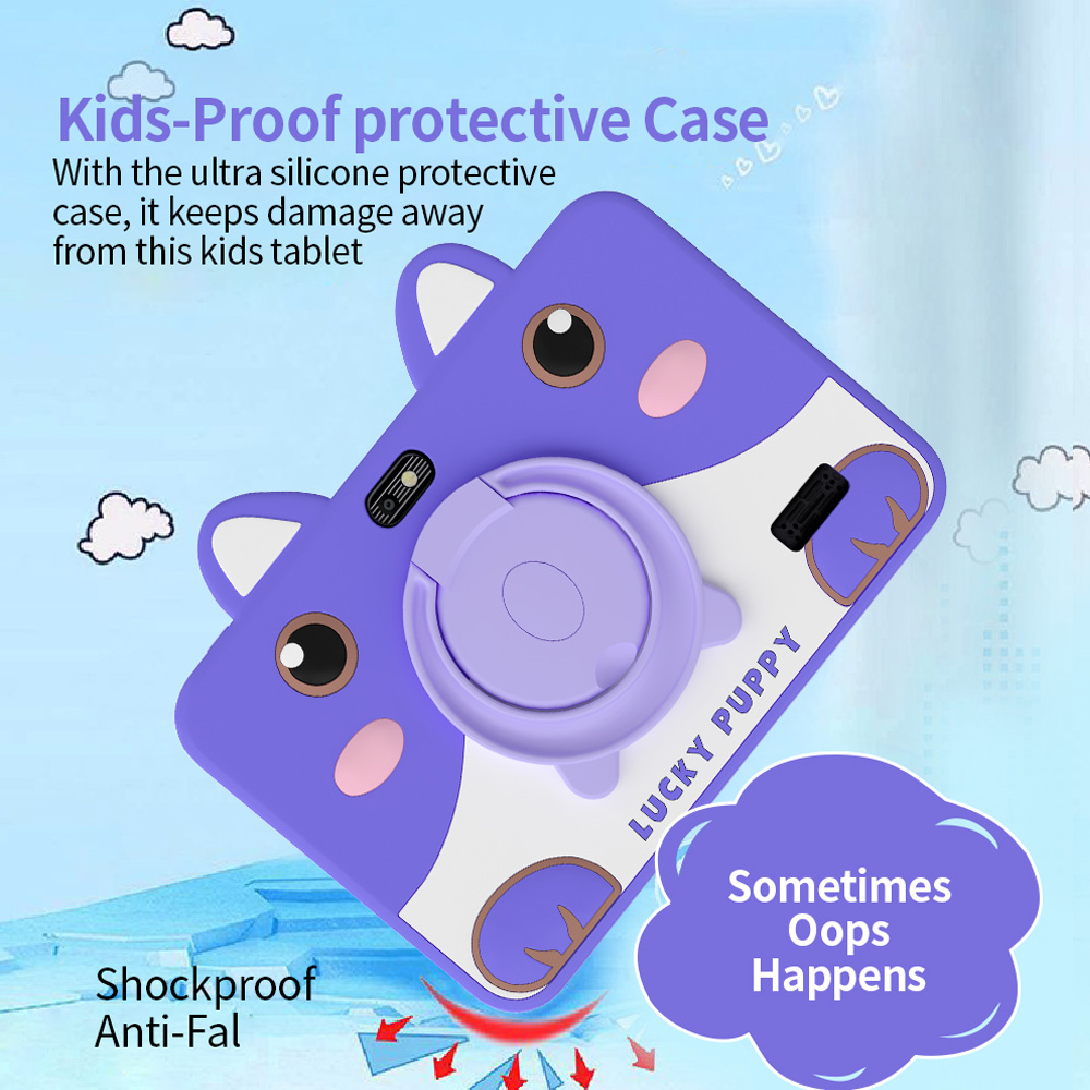 Kids Educational Games Learn English - 5G Cartoon-Muster Kinder-Tablet 7 Zoll 4GB