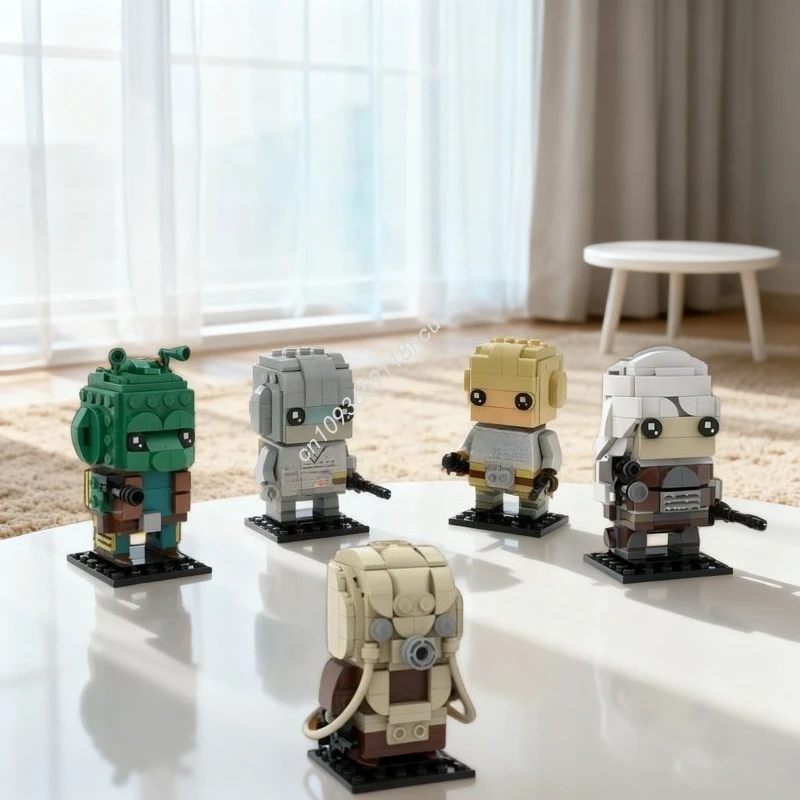 Kids Hunter Education - 841-teiliges MOC Kopfgeldjäger Brickheadz Set Modellbausatz
