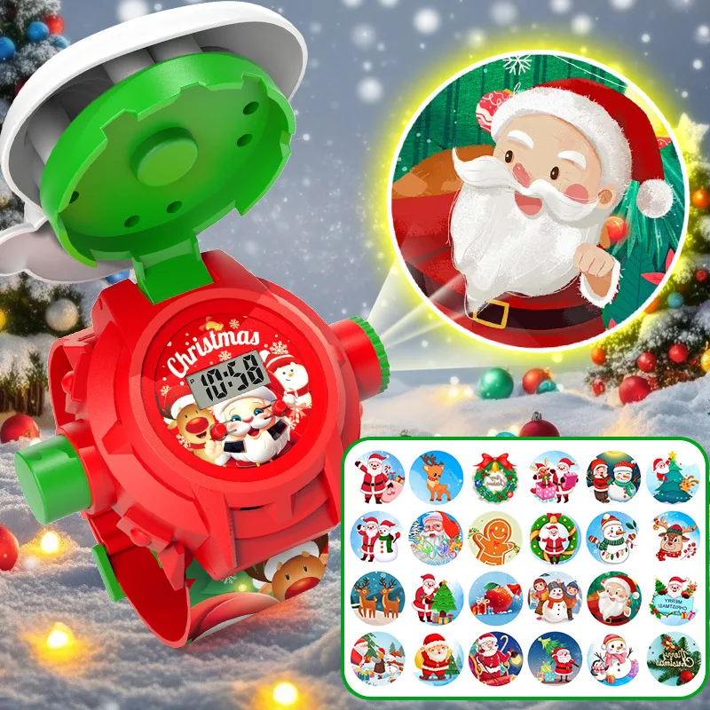 Kids Educational Watch - Weihnachten Projektion Uhr Kinder Montessori Bildung