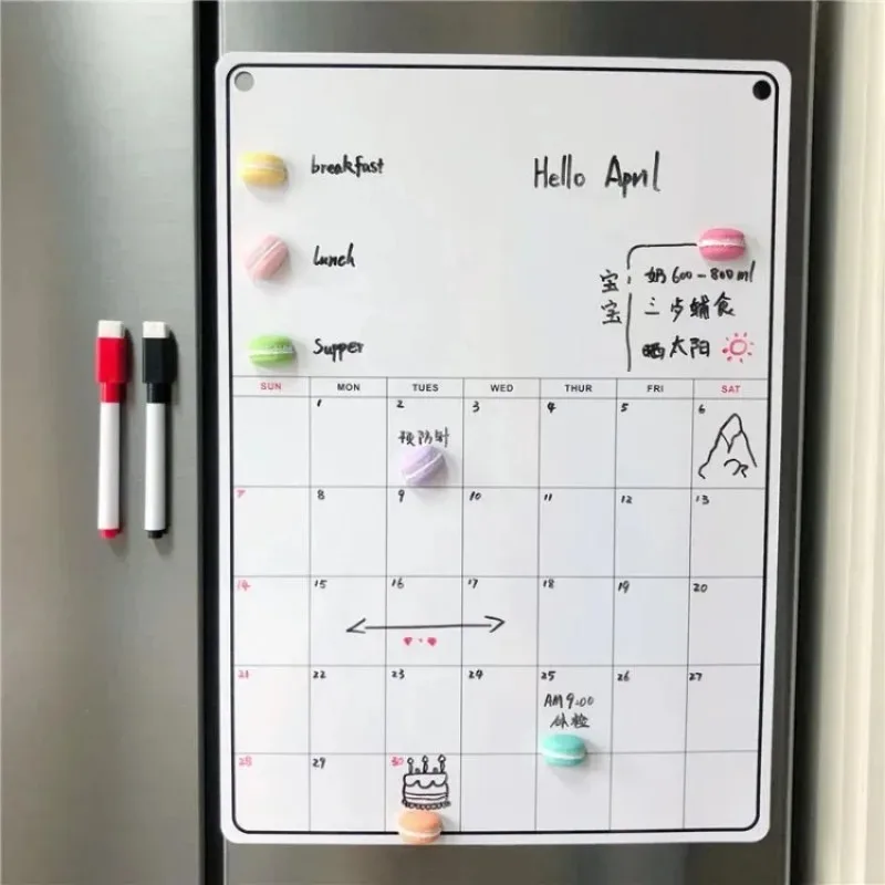 Magnetic Letter Board - Kühlschrank magnetische Kalender tafel monatliche Wochen