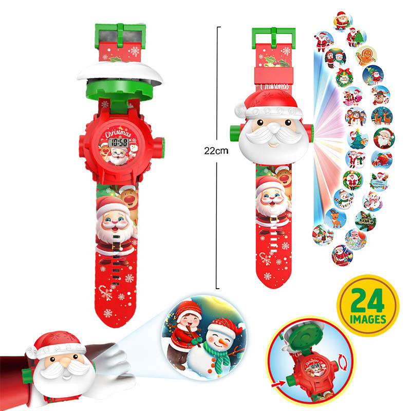 Kids Educational Watch - Weihnachten Projektion Uhr Kinder Montessori Bildung