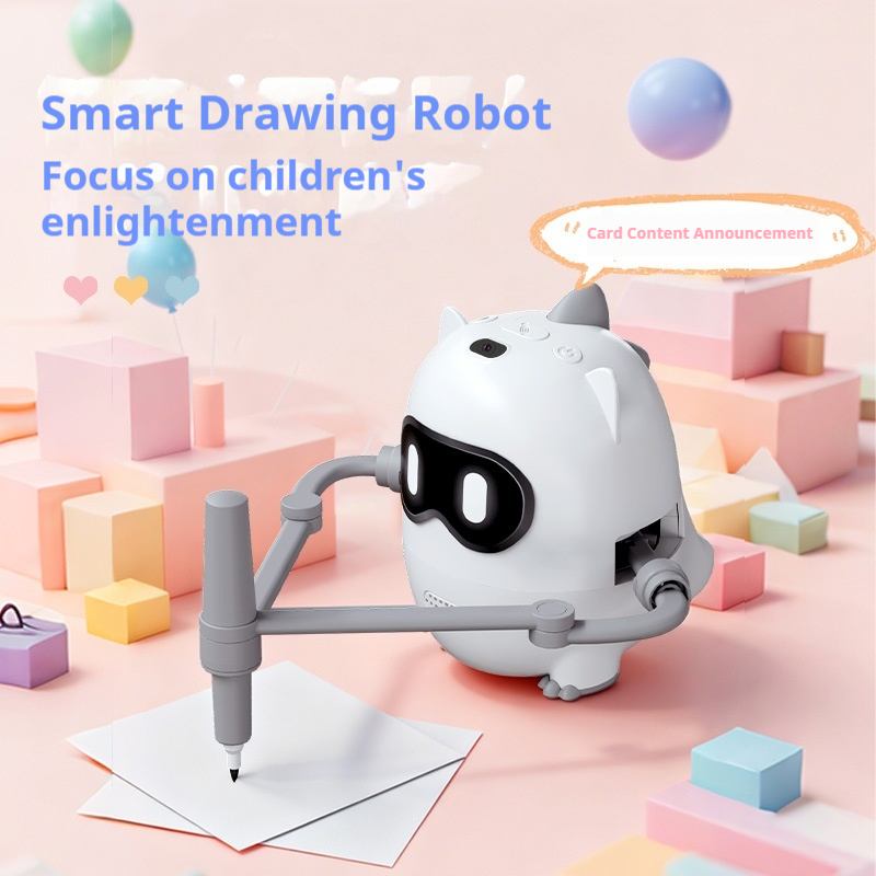 Kids Education Learning - Generischer intelligenter Dinosaurier-Zeichenroboter, intelligentes Früherziehungsspielzeug mit