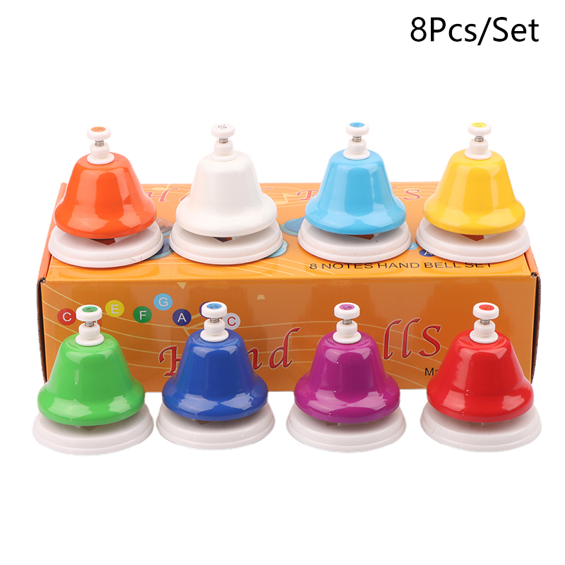 Kids Educational Watch - Neue achtfarbige Glockenspiel-Tischglocken für musikalische Bildung
