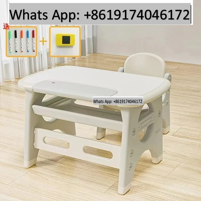 Kids Education Desk - Multifunktionales Kindertisch- und Stuhlset, Früherziehungs-Schreibtisch, langlebiger
