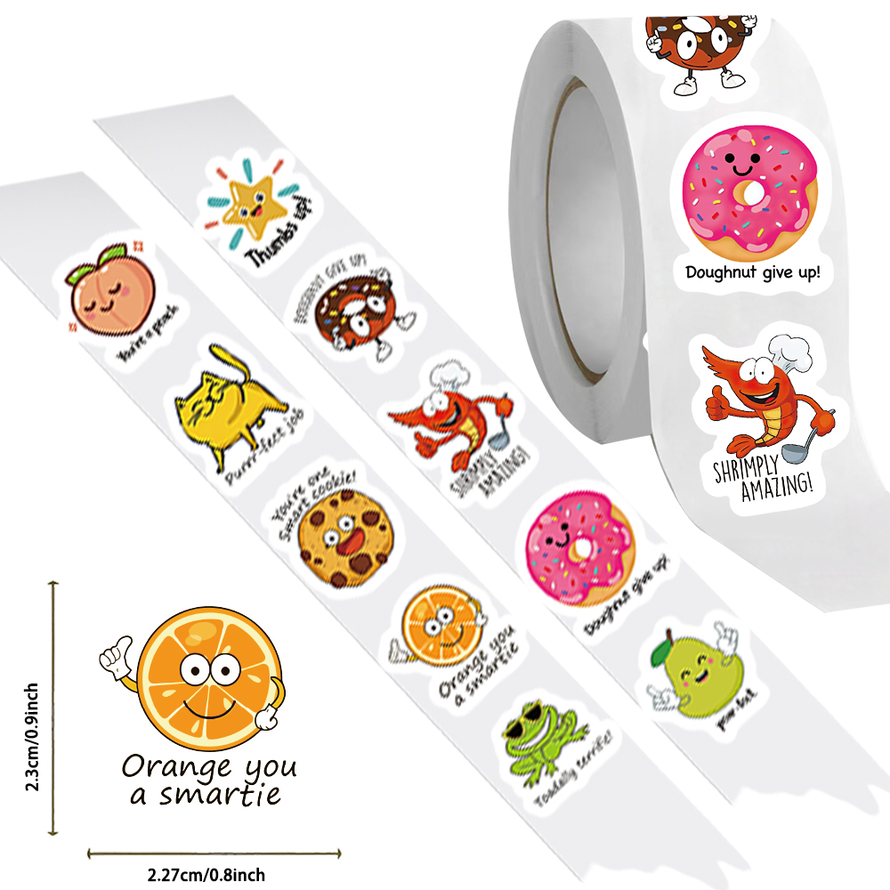 500 Stück Rolle niedliche Aufk – Kids Education Motivation Bewertung und Preis