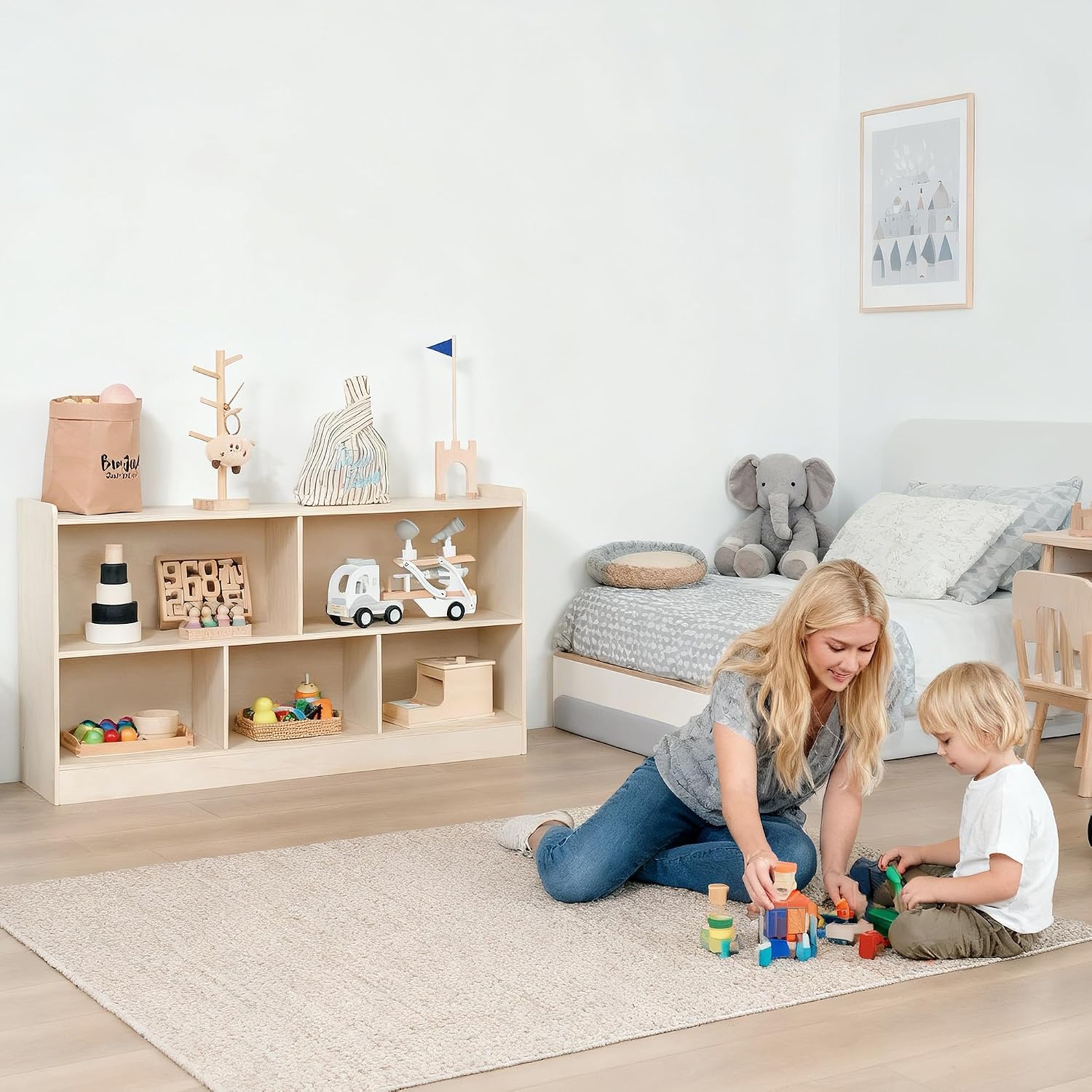 Montessori-Bücher- und Spielze – Montessori Shelf Toy Bewertung und Preis