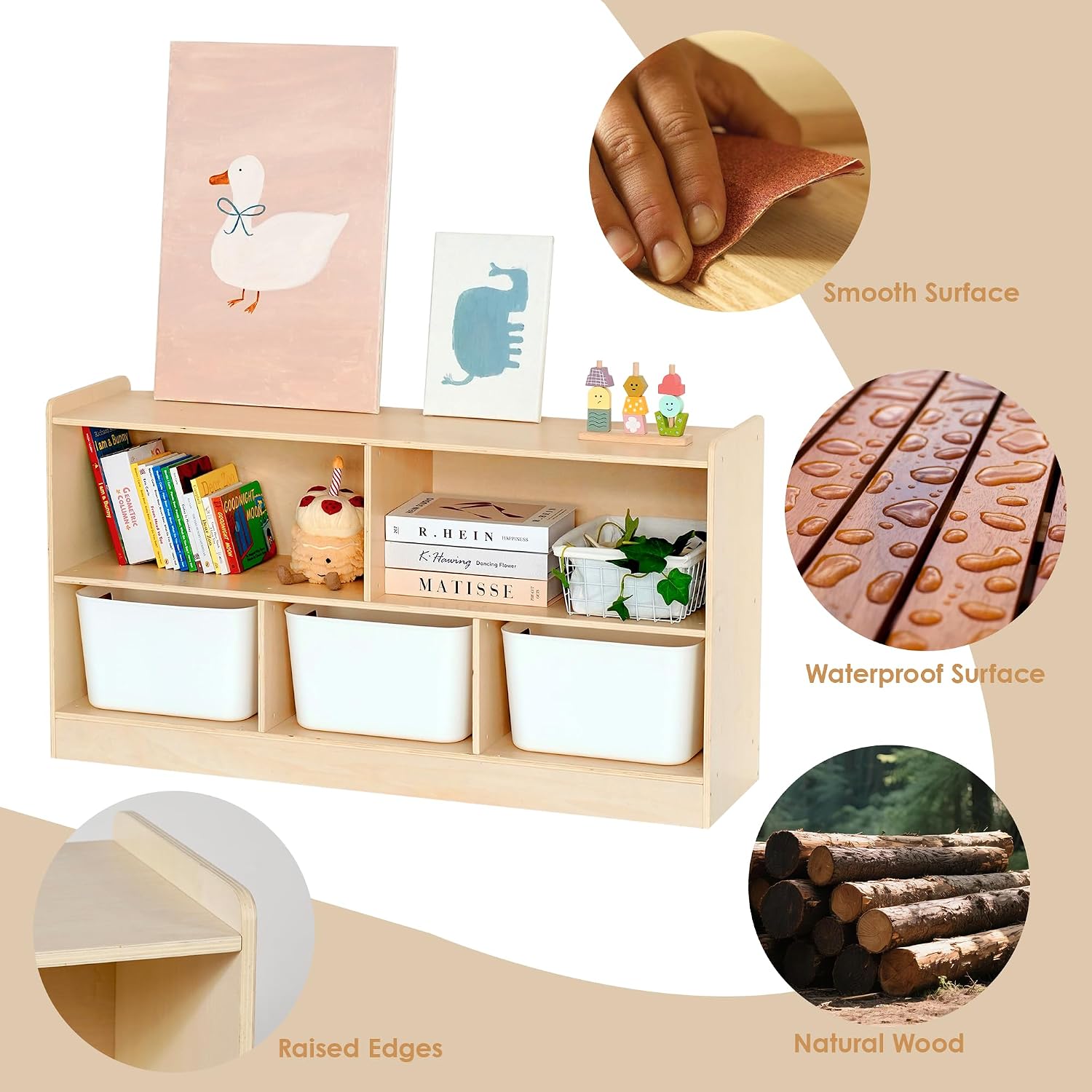 Montessori-Bücher- und Spielze – Montessori Shelf Toy Bewertung und Preis