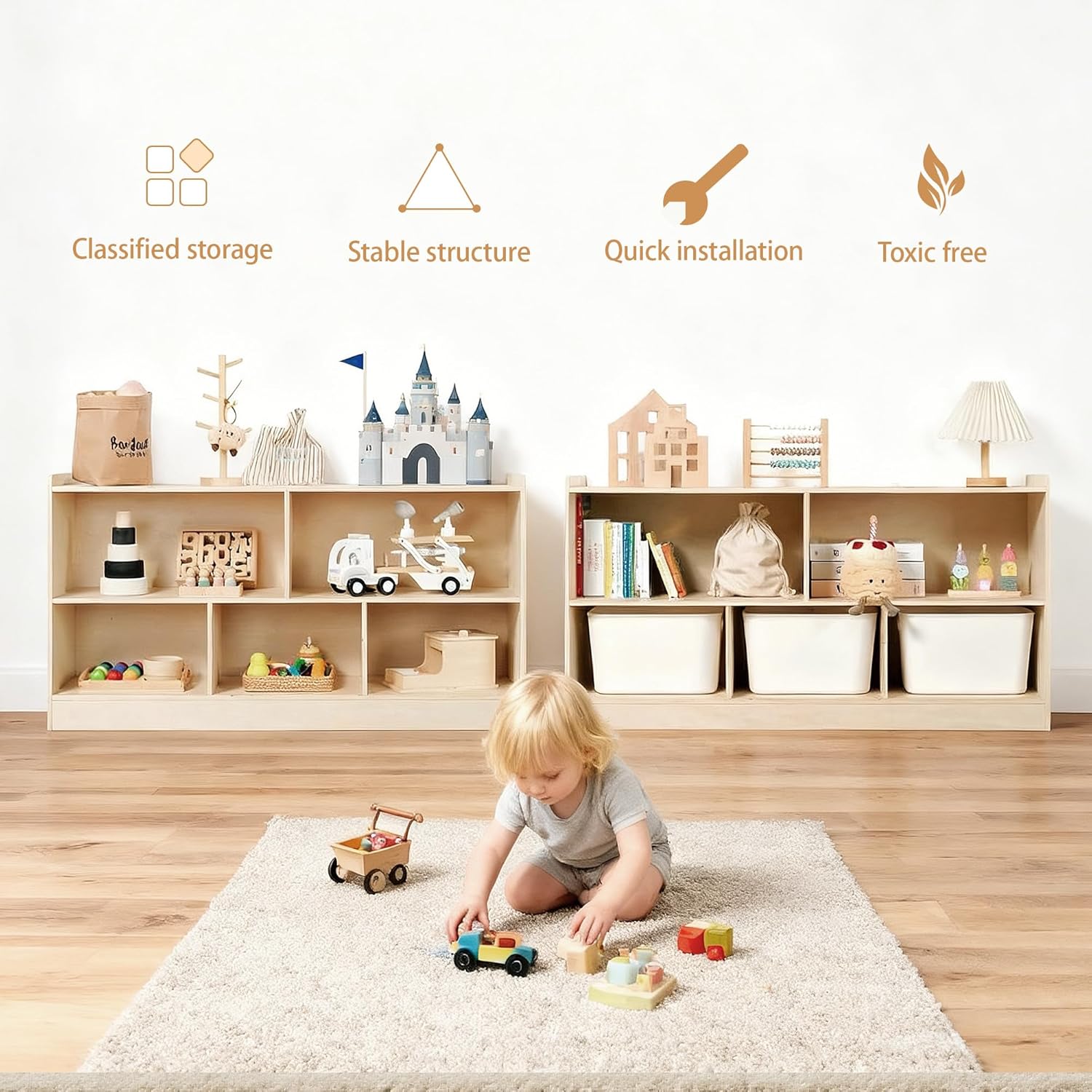 Montessori-Bücher- und Spielze – Montessori Shelf Toy Bewertung und Preis