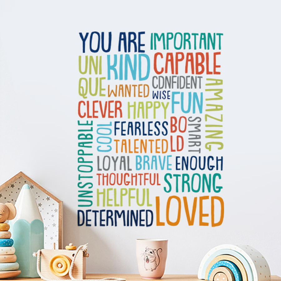 Positive Kid Classroom Wandbil – Kids Education Motivation Bewertung und Preis