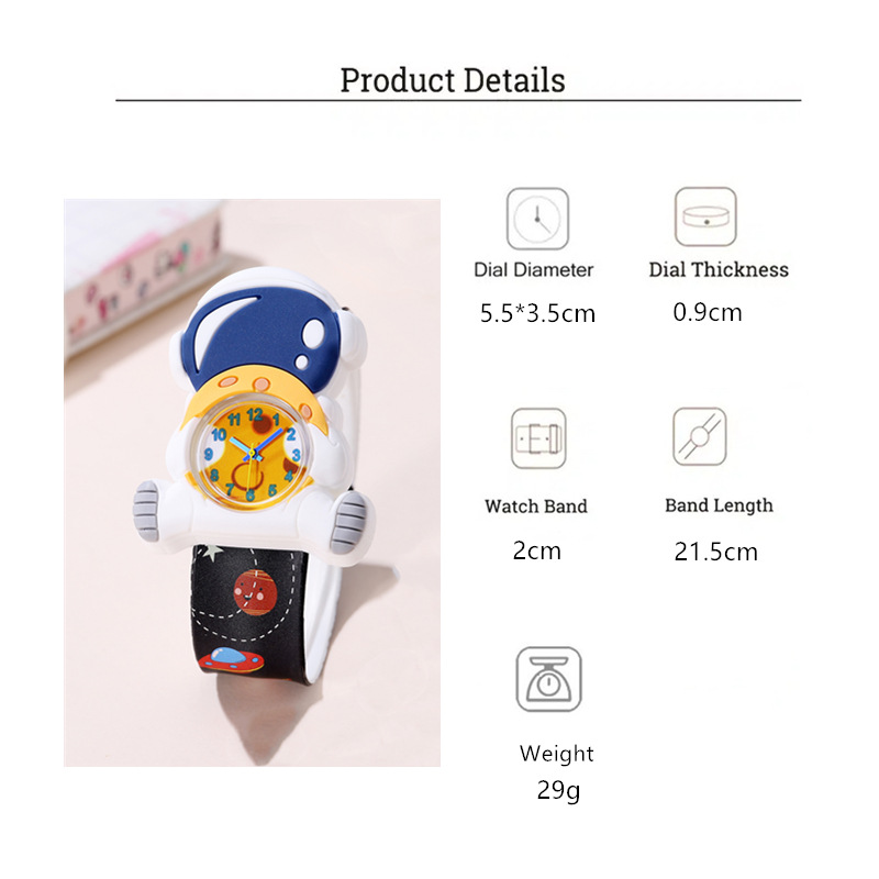 Cartoon-Astronaut Kinder-Schna – Kids Educational Watch Bewertung und Preis