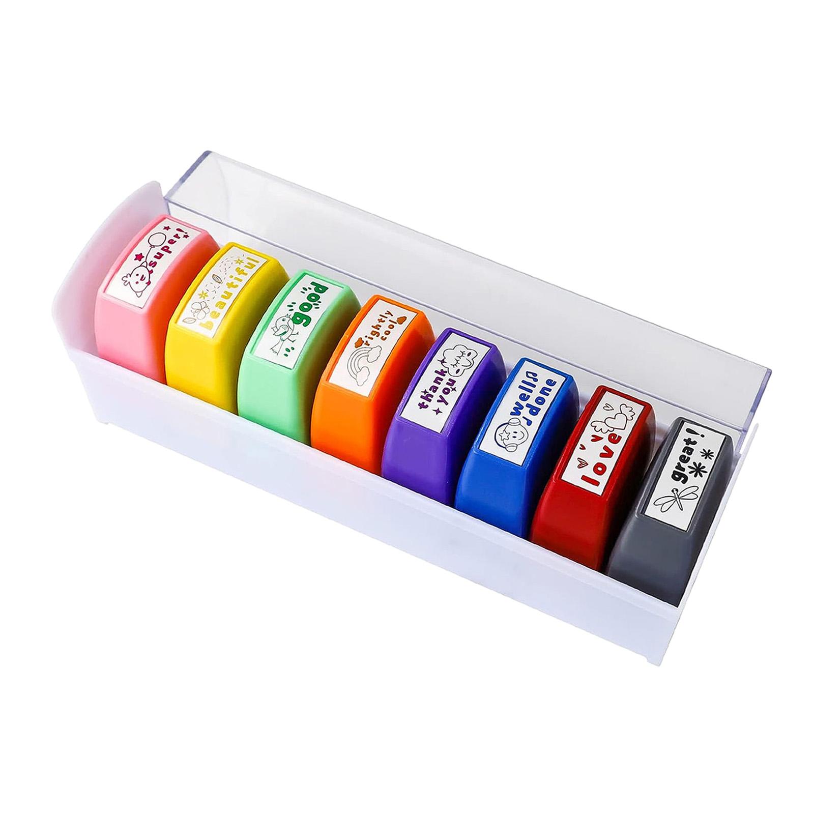 8x Lehrer-Stempelset, ermutige – Kids Education Motivation Bewertung und Preis