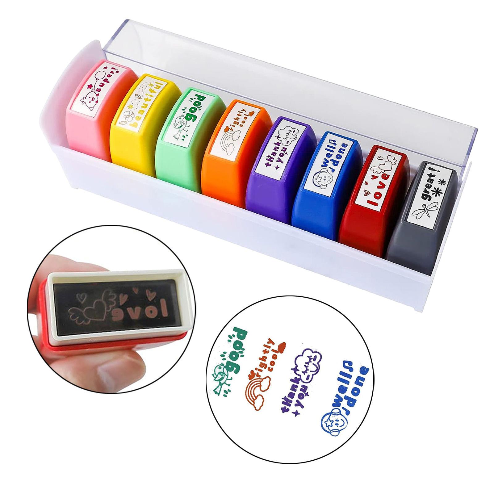 8x Lehrer-Stempelset, ermutige – Kids Education Motivation Bewertung und Preis