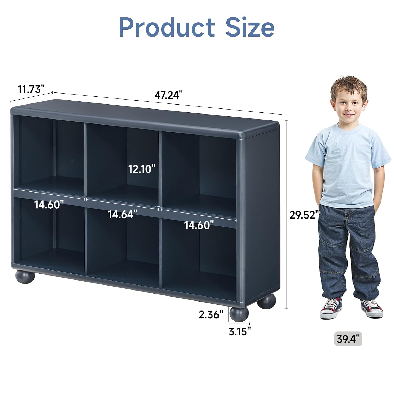 Kinder-Aufbewahrungsregal 6-Ku – Montessori Shelf Toy Bewertung und Preis