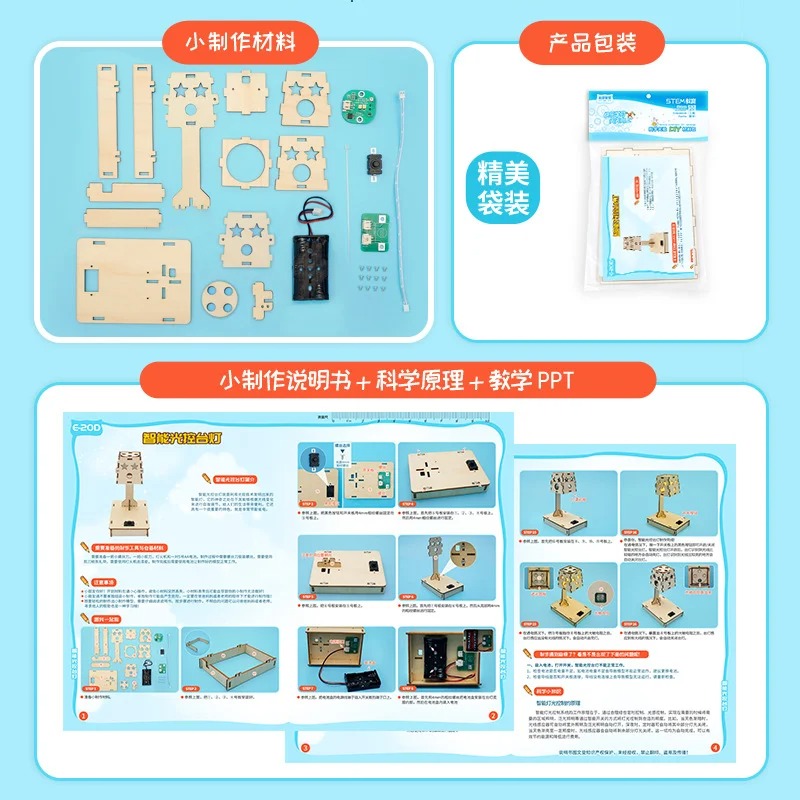 DIY Holz-Smart-Light-Control-S – Kids Education Desk Bewertung und Preis