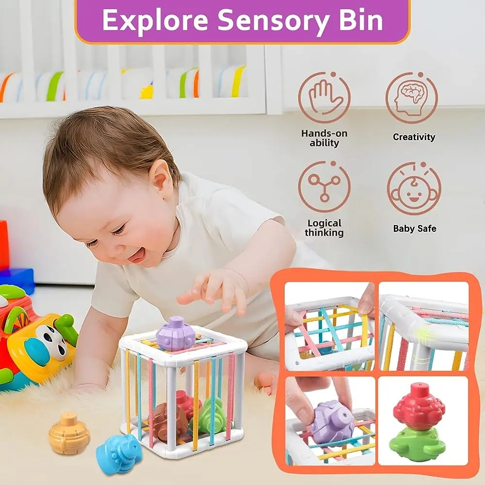 Regenbogenfarbiger Montessori- – Kids Education Learning Bewertung und Preis