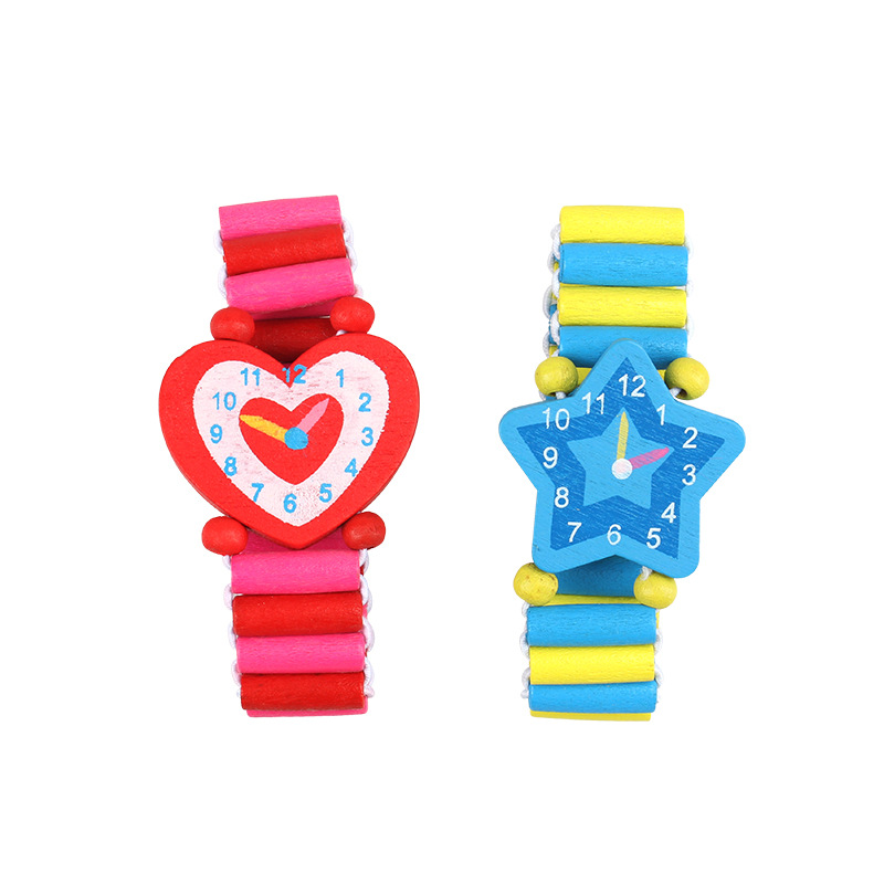 3 teile/los Holz Armbanduhren  – Kids Educational Watch Bewertung und Preis