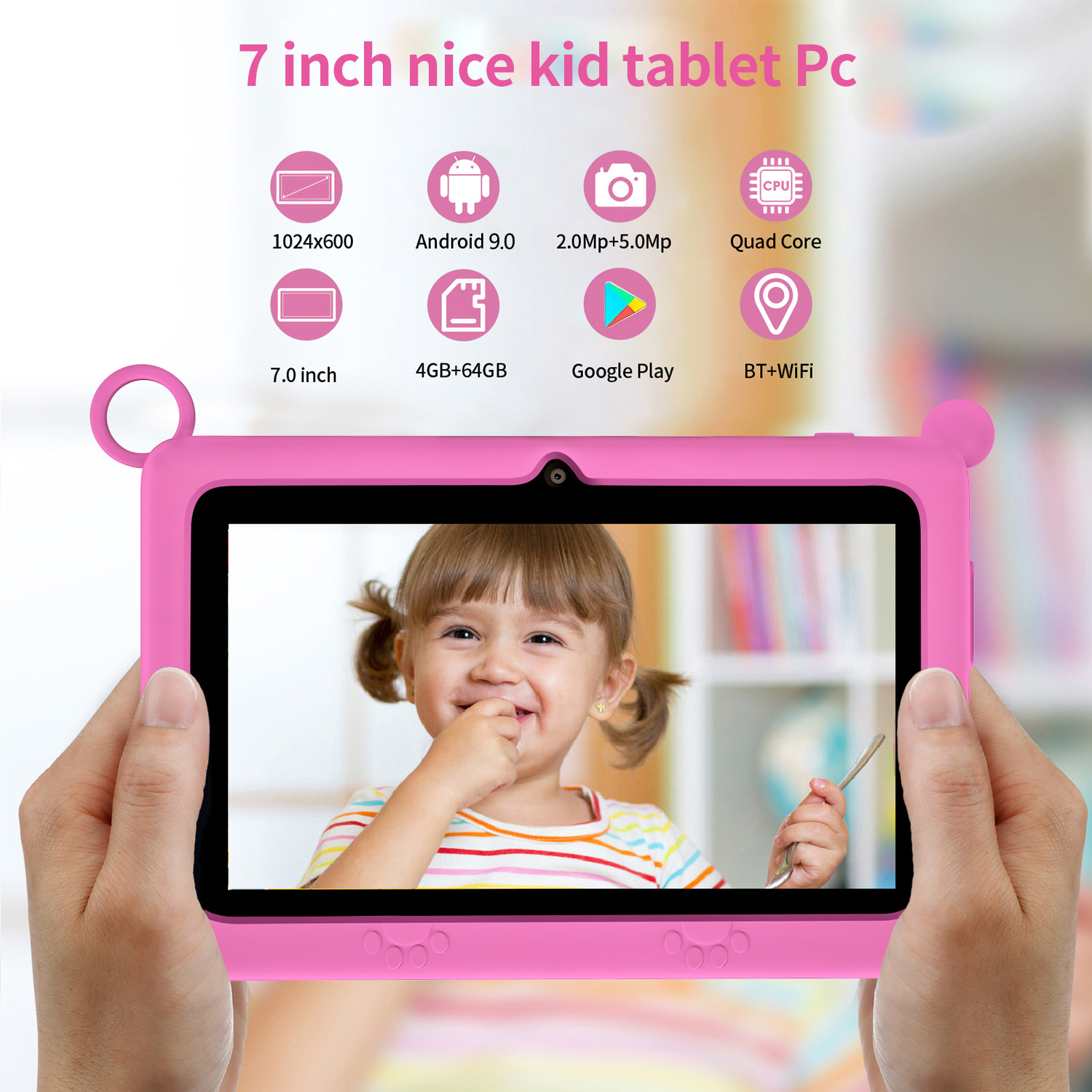 BDF Kinder-Tablet Neues 7-Zoll – Kids Educational Games Learn English Bewertung und Preis