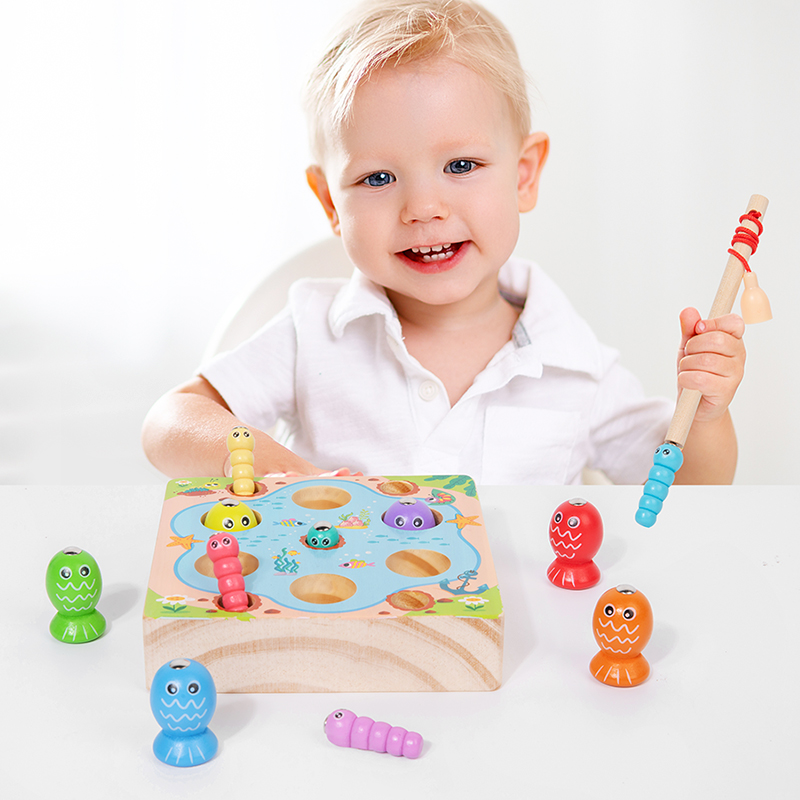 Kinder Holz Angeln Spiel Spiel – Montessori Shelf Toy Bewertung und Preis