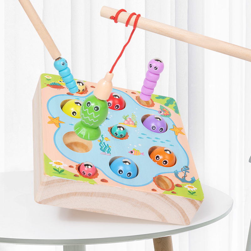 Kinder Holz Angeln Spiel Spiel – Montessori Shelf Toy Bewertung und Preis