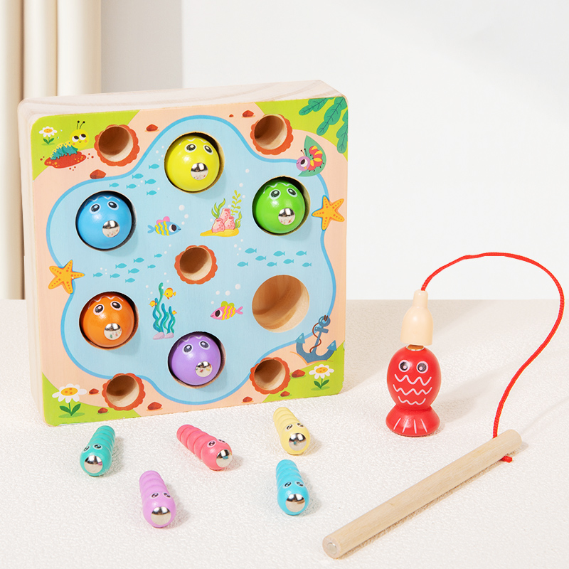Kinder Holz Angeln Spiel Spiel – Montessori Shelf Toy Bewertung und Preis