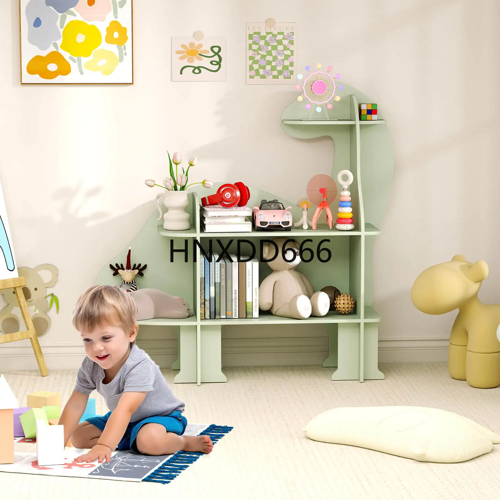 3-stufiges Dinosaurier-Kinderr – Montessori Shelf Toy Bewertung und Preis
