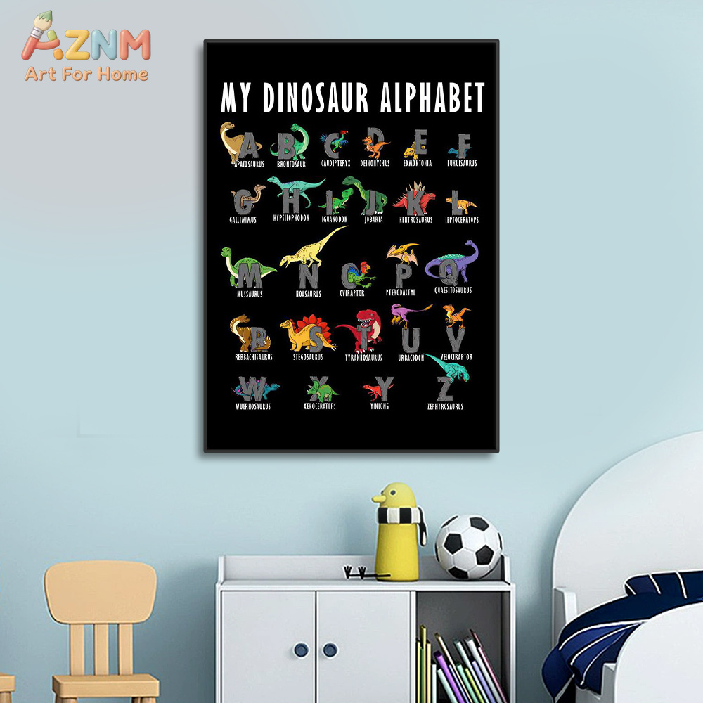AZNM Dinosaurier-Alphabet-Lein – Kids Education Background Bewertung und Preis