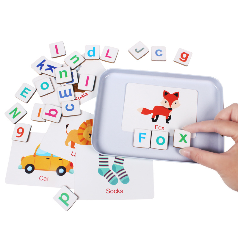 Holzpuzzle, Karteikarten, Spie – Kids Educational Games Learn English Bewertung und Preis