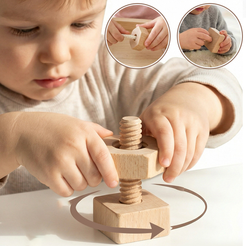 Baby Schraubendrehspiel Montes – Montessori Shelf Toy Bewertung und Preis