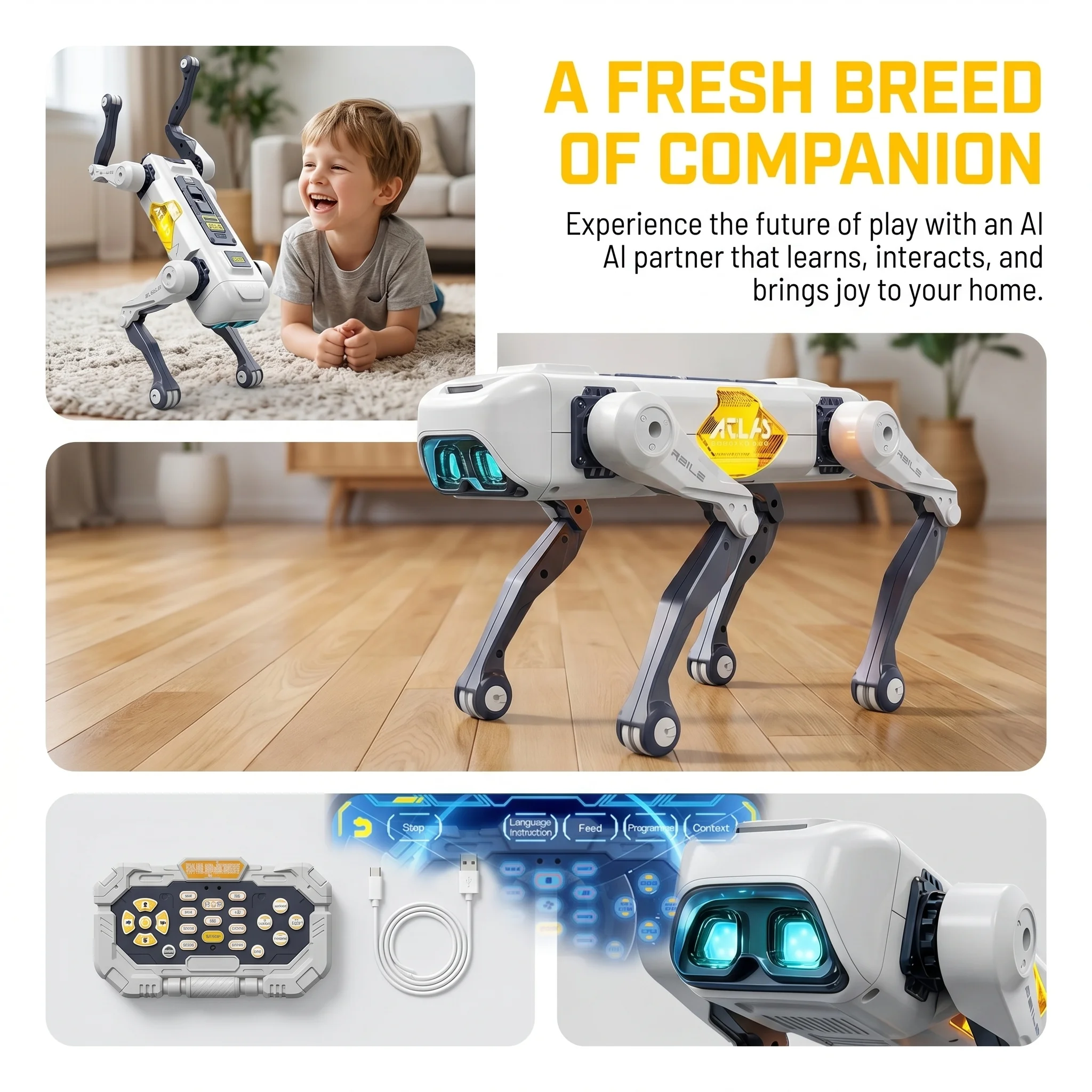 KI-Smart-Roboterhund, Sprach-  – Kids Education Learning Bewertung und Preis