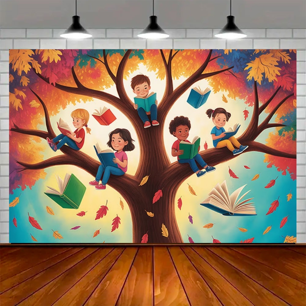 Weltweiter Herbst-Lesetag Part – Kids Education Background Bewertung und Preis