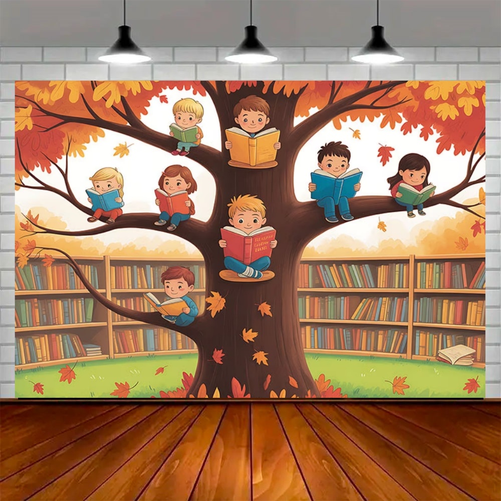 Weltweiter Herbst-Lesetag Part – Kids Education Background Bewertung und Preis