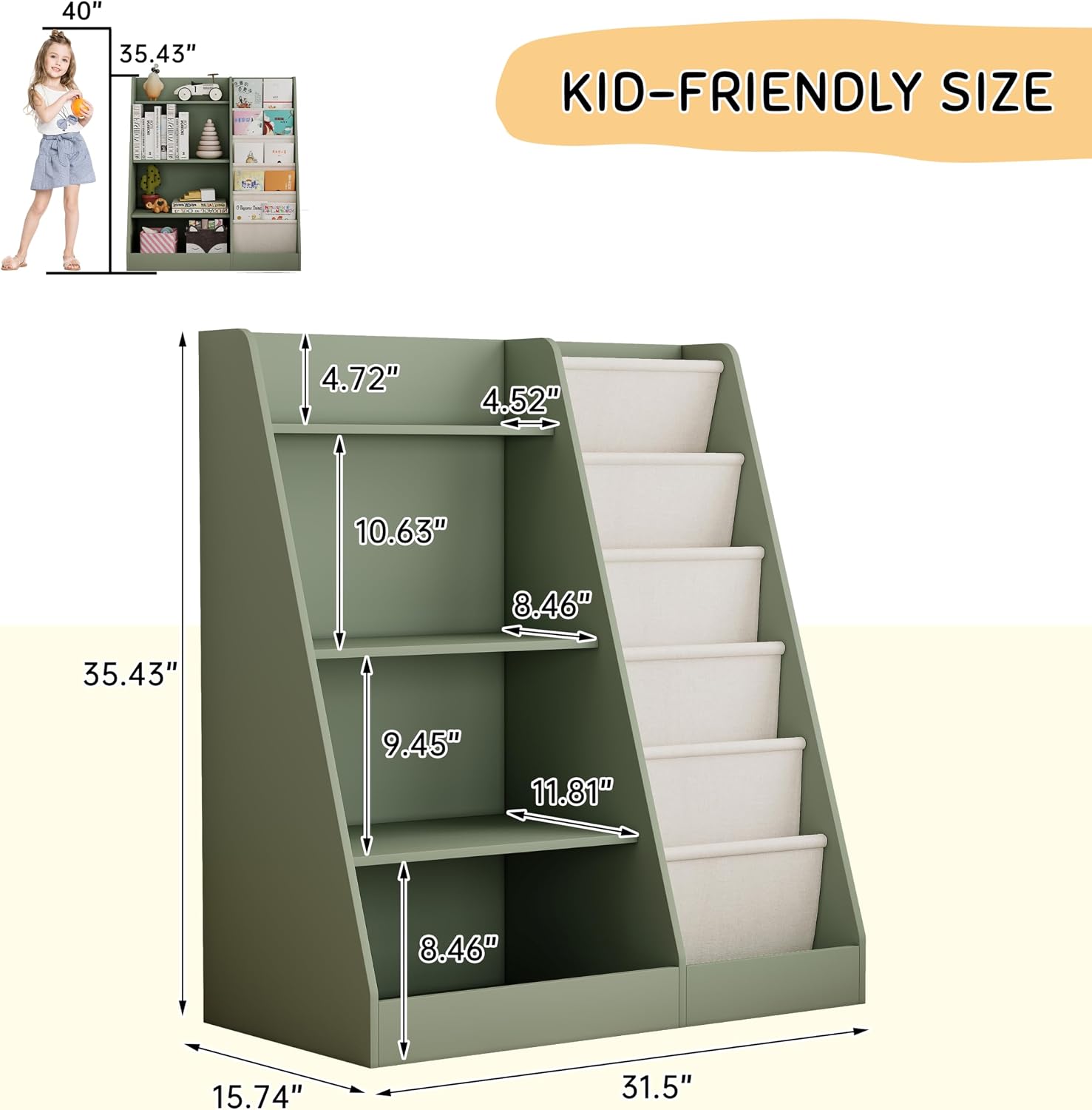 2-IN-1 Kinder-Bücherregal und  – Montessori Shelf Toy Bewertung und Preis