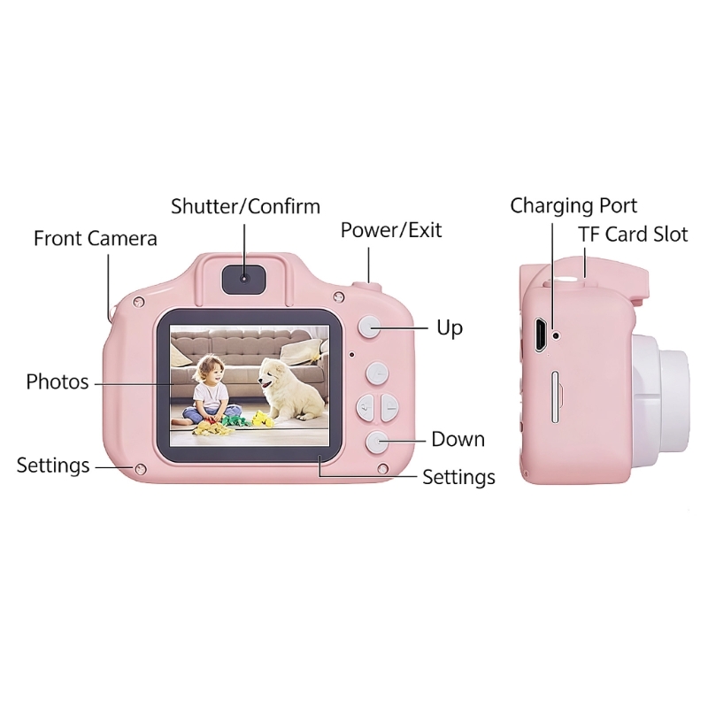 Wiederaufladbares Kinderkamera – Kids Early Education Photos Bewertung und Preis