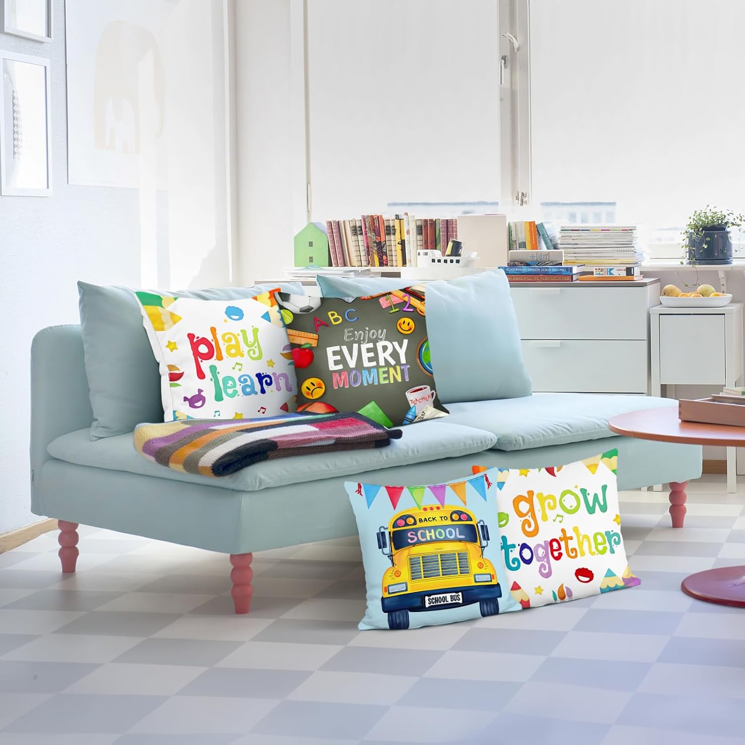 4er-Pack Kissenbezüge für den  – Kids Education Motivation Bewertung und Preis