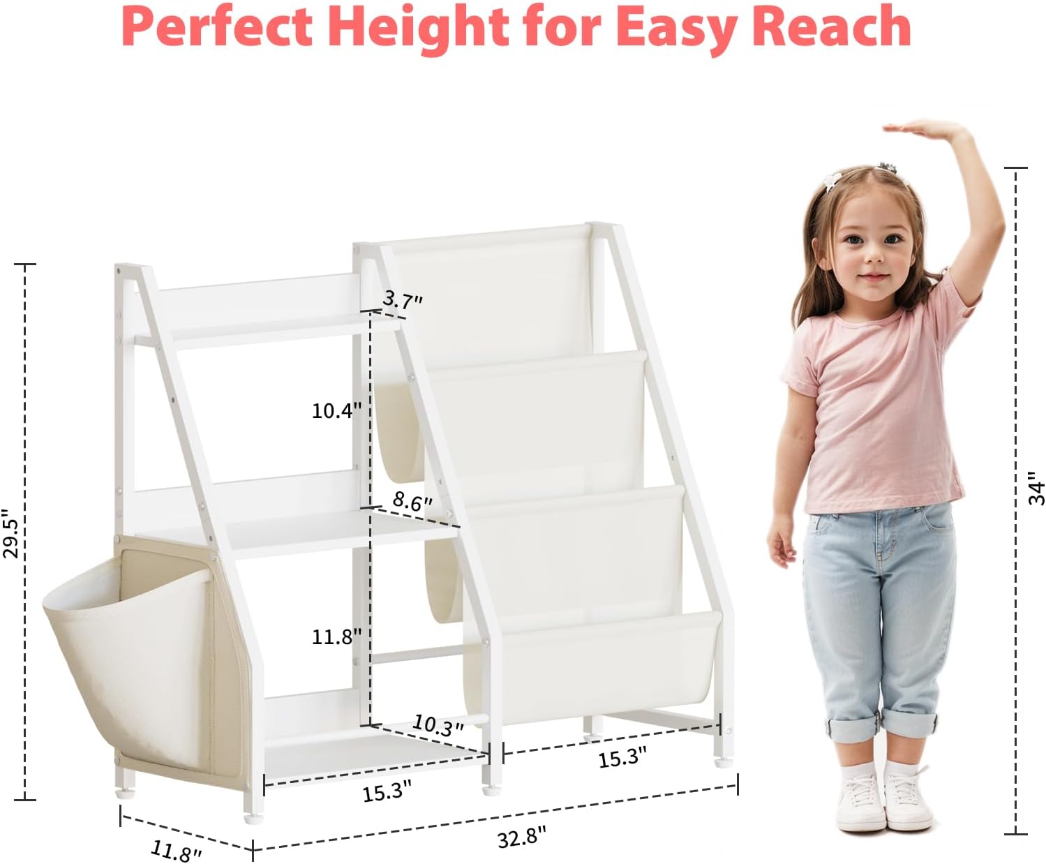 3-stöckiges Kinder-Bücherregal – Montessori Shelf Toy Bewertung und Preis