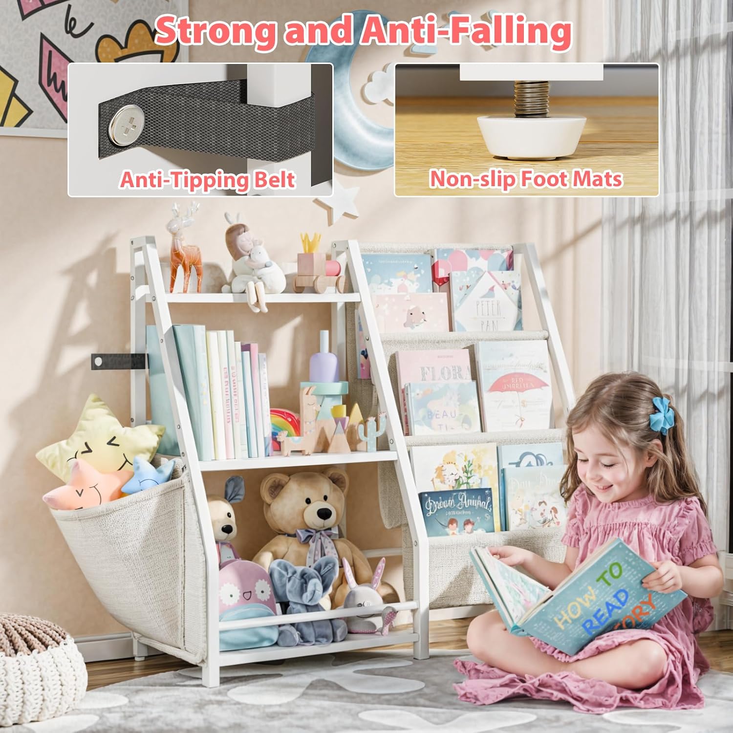 3-stöckiges Kinder-Bücherregal – Montessori Shelf Toy Bewertung und Preis